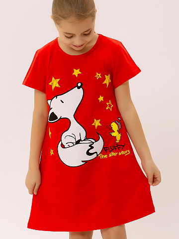 Платье "Мульти" Красный арт. дк290к